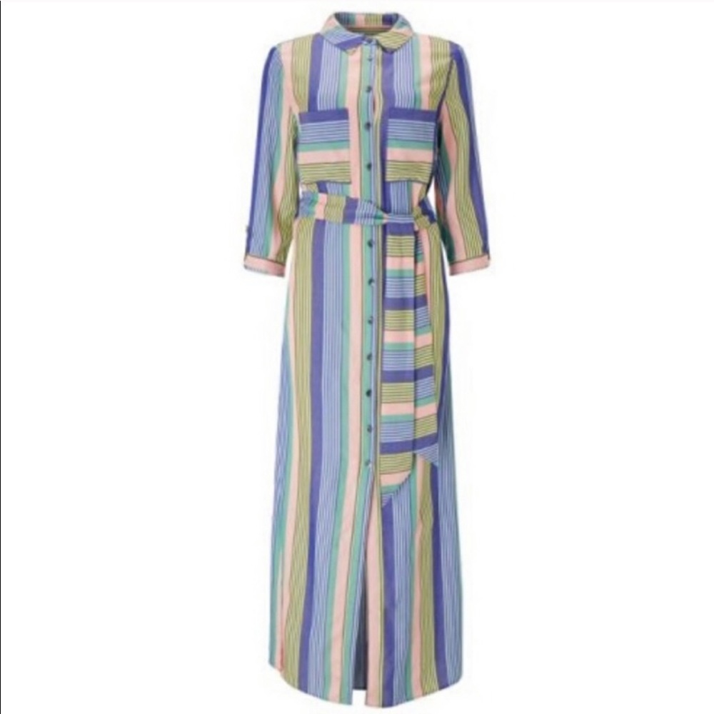 Boden Katrina Maxi Button Down Shirt Dress
